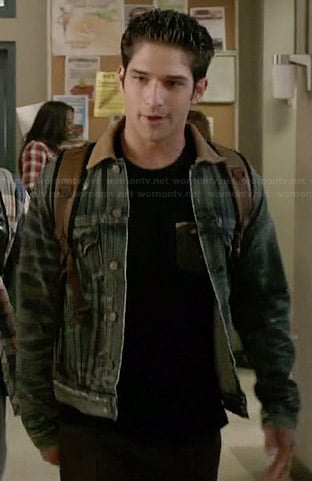 Scott’s denim jacket with corduroy collar on Teen Wolf
