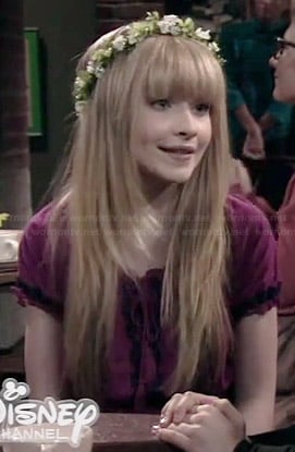 Maya's pink embroidered hippie top on Girl Meets World