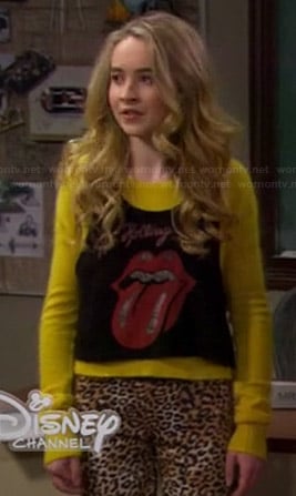 Maya's cropped Rolling Stones tank top on Girl Meets World