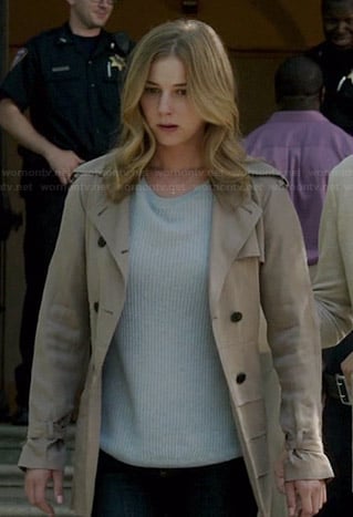 Emily’s tiered trench coat on Revenge