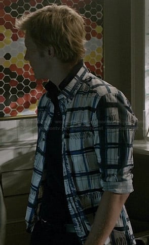 Nolan’s scribble check print shirt on Revenge