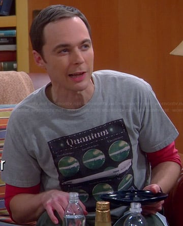 Sheldon's grey Quantum T-shirt on The Big Bang Theory