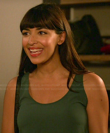 Cece's green tank top on New Girl