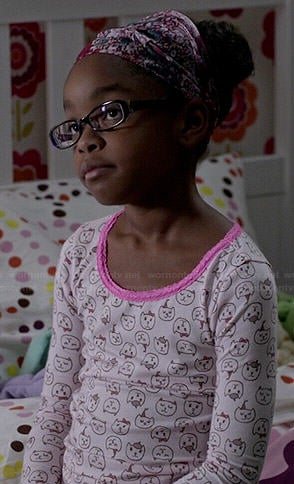 Diane’s cat print pajamas on Black-ish