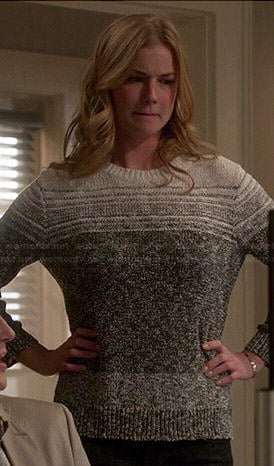 Emily's grey ombre sweater on Revenge