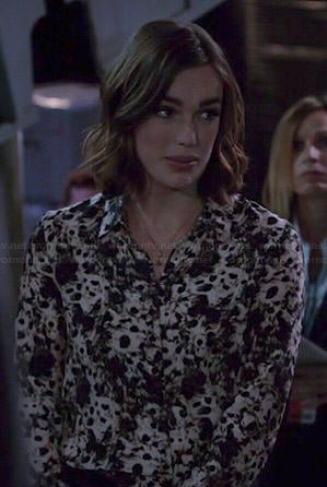 Jemma's leopard print blouse on Agents of SHIELD