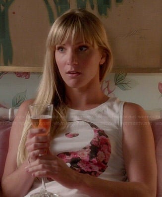 Brittany’s floral yin yang top on Glee