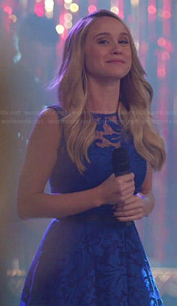 Kitty (and others) blue lace dress on Glee