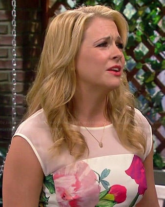 Mel's floral dress on Melissa and Joey