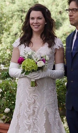 Sarah's wedding dress on Parenthood