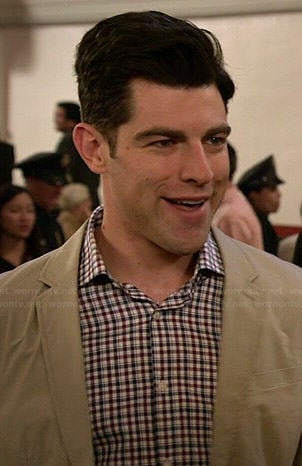 WornOnTV: Schmidt’s navy and red checked shirt on New Girl | Max ...