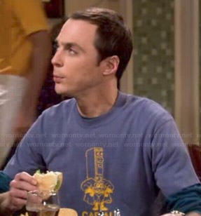 Sheldon's Captain QO shirt on The Big Bang Theory