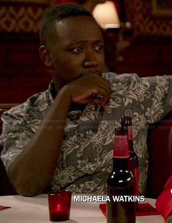 Winston’s grey floral shirt on New Girl