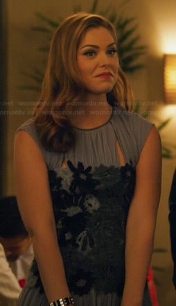 AnnaBeth’s purple dress with black lace middle on Hart of Dixie