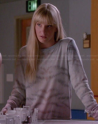 Brittany’s ombre tiger stripe sweater on Glee