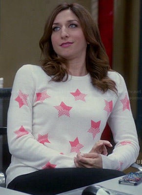 Gina's pink star print sweater on Brooklyn Nine-Nine