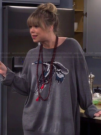 Kristin’s duck sweater on Last Man Standing