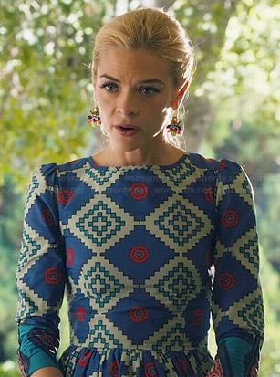 Lemon's geometric printed dress on Hart of Dixie