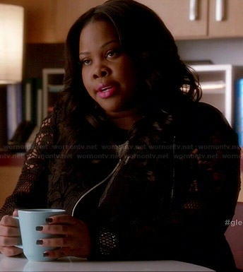 Mercedes’s black lace jacket on Glee