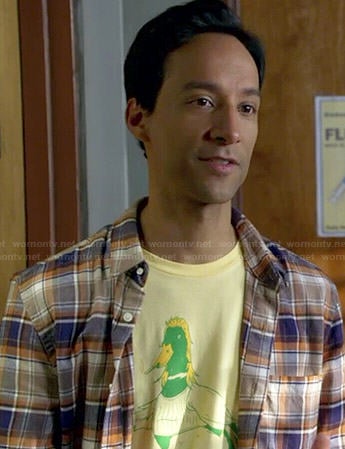 Abed's yellow duck tee on Community