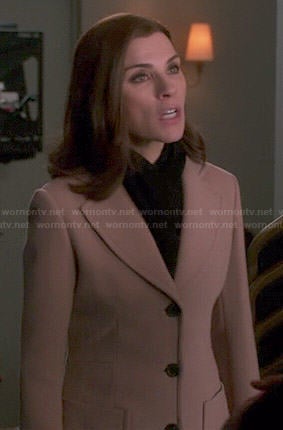 Alicia's camel coat on The Good Wife