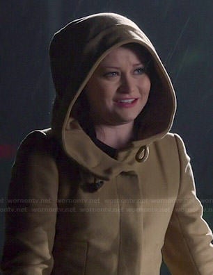 Belle's hooded coat on Once Upon a Time