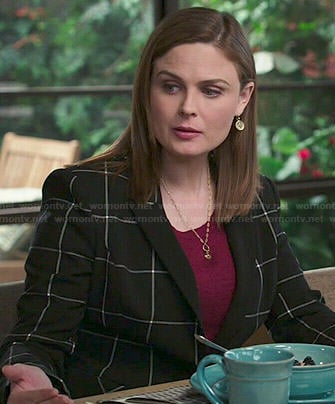 Bones: Season 10 Episode 11 Camille's Black & Blue Colorblock Dress