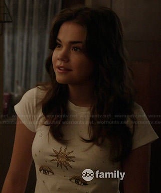 Callie’s eyes and sun graphic tee on The Fosters
