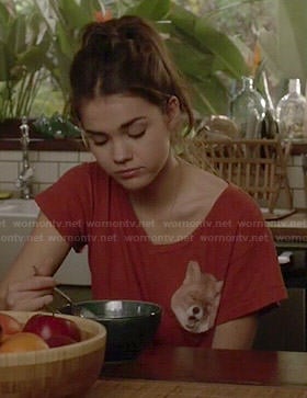 Callie’s red fox tee on The Fosters