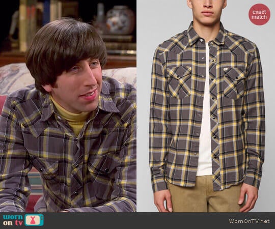 Salt Valley Eastwood Western Flannel Shirt worn by Howard Wolowitz (Simon Helberg) on The Big Bang Theory