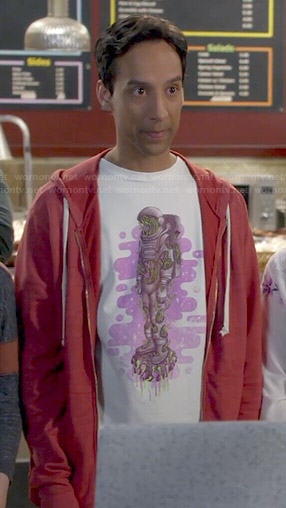 Abed's astronaut tshirt on Community
