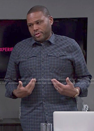 Andre’s checked shirt on Black-ish