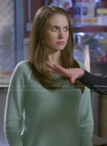 Annie's mint green sweater on Community