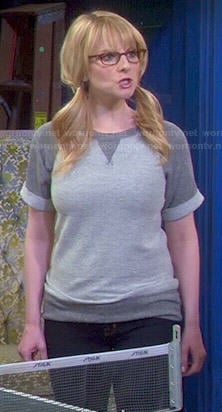 Bernadette's grey sweatshirt on The Big Bang Theory