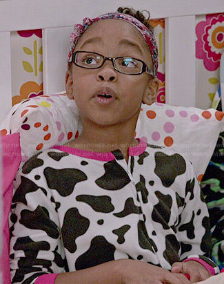 Diane's cow pajamas on Black-ish