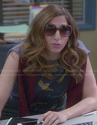 Gina's tiger print top on Brooklyn Nine-Nine