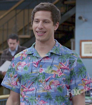 Jake's Hawaiian shirt on Brooklyn Nine-Nine