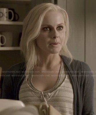 Liv’s grey striped tank top on iZombie