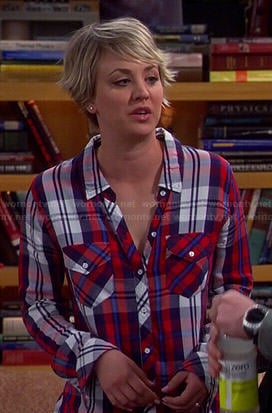 Penny’s red plaid shirt on The Big Bang Theory