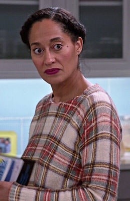 Rainbow's plaid sweater in Black-ish