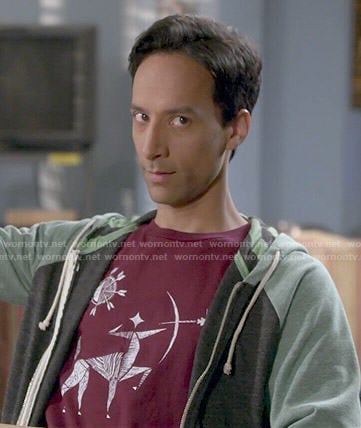 Abed’s archer tee on Community