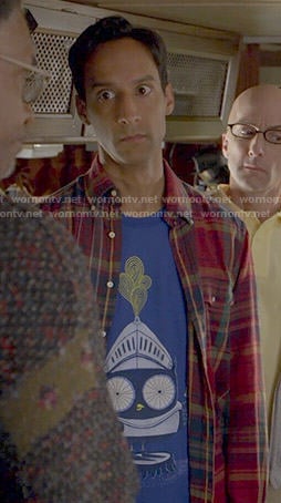 Abed’s knight owl t-shirt on Community