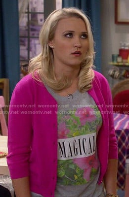Gabi's magical floral print tee on Young and Hungry