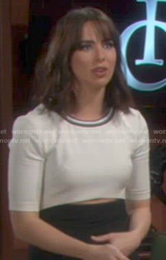 Ivy’s black and white cutout dress on The Bold and the Beautiful