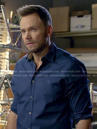 Jeff's blue button down shirt on Community