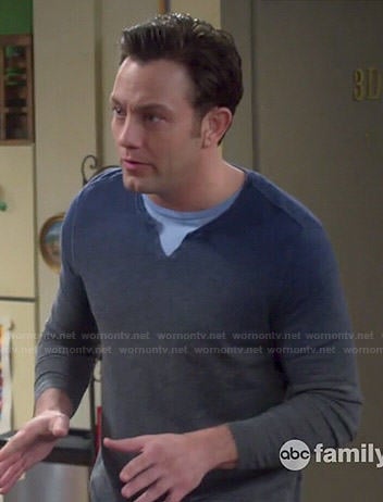 Josh's ombre sweater on Young and Hungry