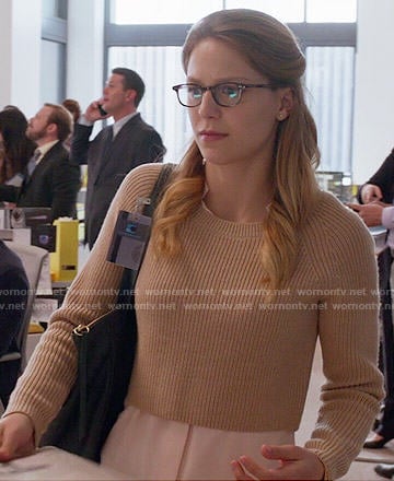 Kara's camel cropped sweater on Supergirl