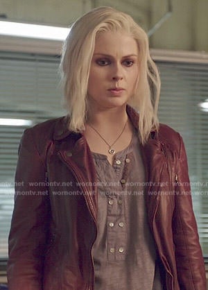 Liv’s double button henley top on iZombie