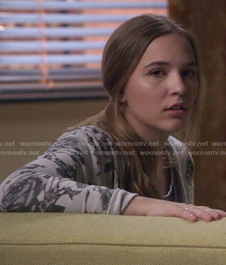 Maddie's rose print hoodie on Nashville