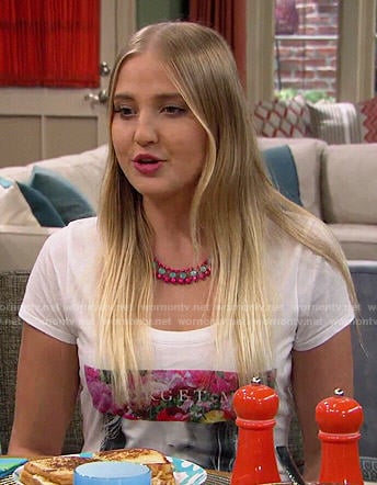 Marisa's Forget Me Not tee on KC Undercover